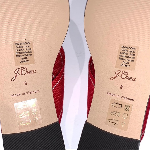 NEW J. Crew Skinny Stripe Webbing Flat Sandals - Picture 7 of 8